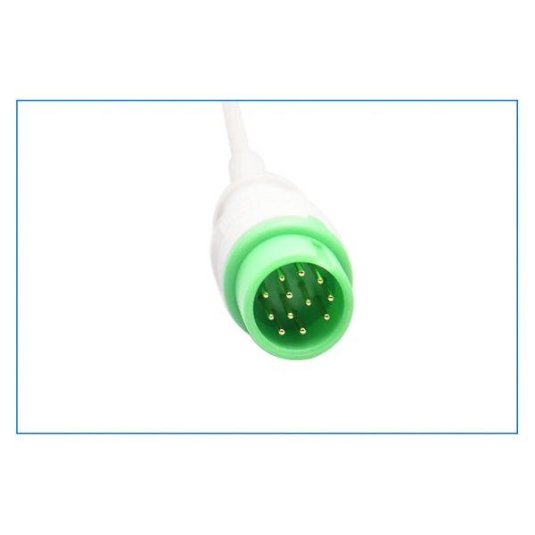 Commen C30C50Star8000Nc8 Compatible 12-Pin Integrated Five-Lead ECG Lead Wire Medical Consumables CE Certified 3.2m Green