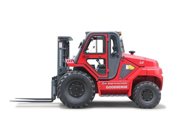 3 Ton 4 Wheel Drive Rough Terrain Forklift High Safety New Rough Terrain Fork Truck