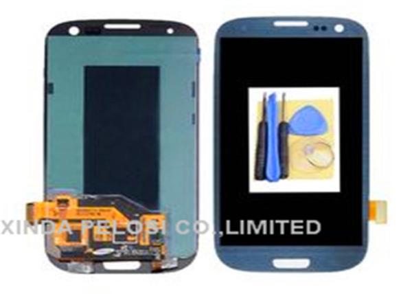 Capacitive S3 LCD Touch Screen And Digitizer Assembly Blue White 1280x720