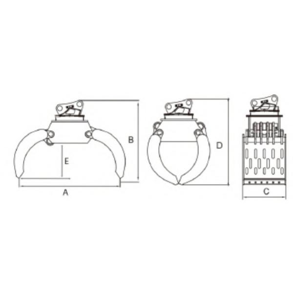 6-50тонная экскаваторная сносная сцепка тяжелой работы прочная устойчивая к абразии