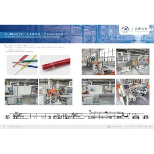 200m/min PVC Cable Extruder Machine for One-Step Extrusion of PVC+Nylon Cable