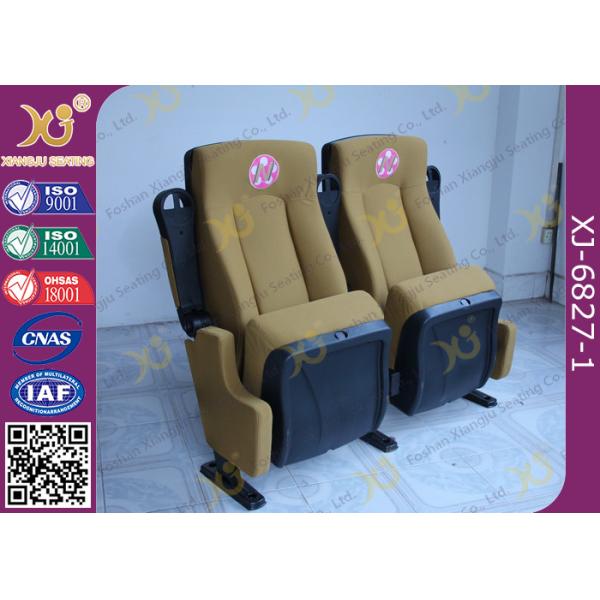 UK Standard PU Foam Movie Theaters Seats Anti Rusting Powder Coated Legs