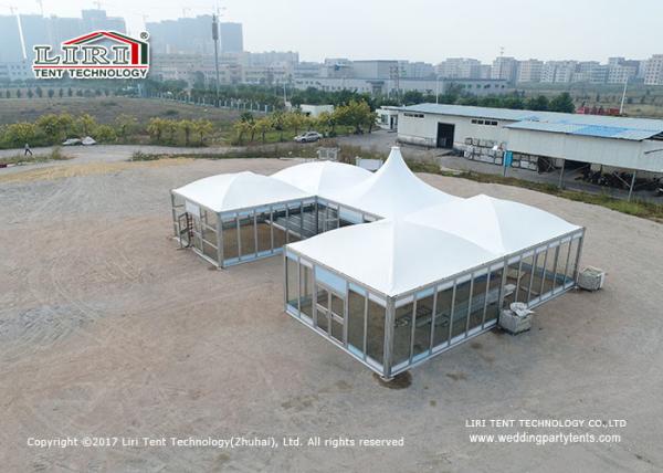 5x5m Modular Outdoor Event Tents With Glass Door Snow Loading 30kg/Sqm