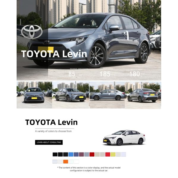2025 Toyota Levin Hybrid 1.8l Luxury Sedan Smart Electric Hybrid System Stylish Design For Toyota