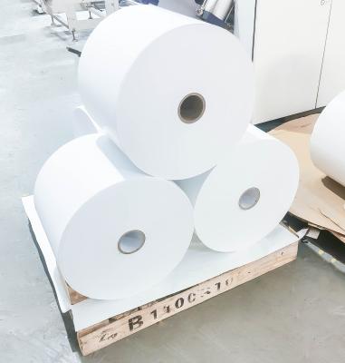 Cola de fusão a quente Auto-aderente papel sintético rolos de papel 75u espessura da superfície inkjet mate