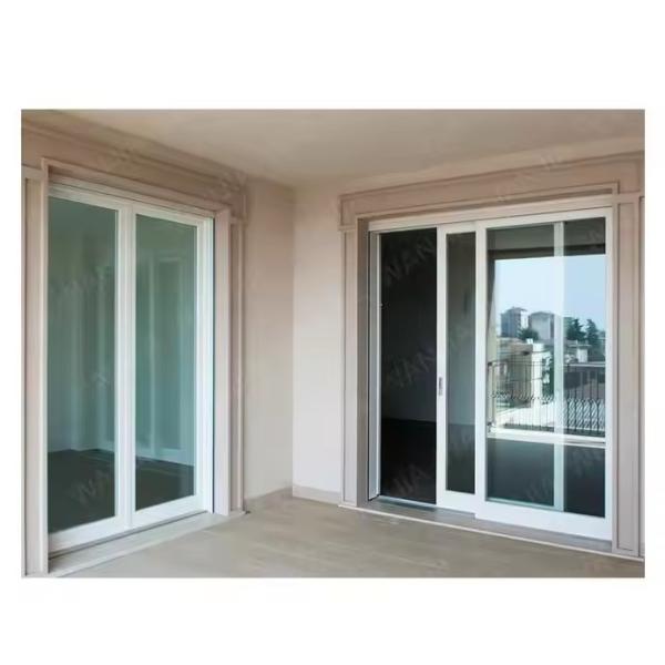 PVC / UPVC テンプレートガラス スライディングドア 標準 白ガラス 室内 スライディングドア