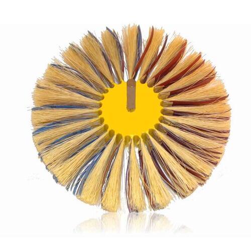 Fiber Bristle Nylon Roller Brush 160MM OD With 120 Grit Sanding Paper