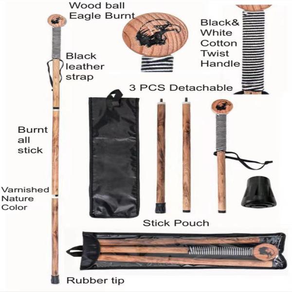 Тросточка на открытом воздухе древесины персика идя, ручка прямой ручки деревянная идя для старого человека