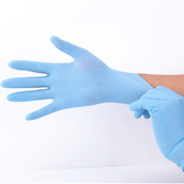100% Nitrile Disposable Protective Gloves Powder Free OEM ODM Supported