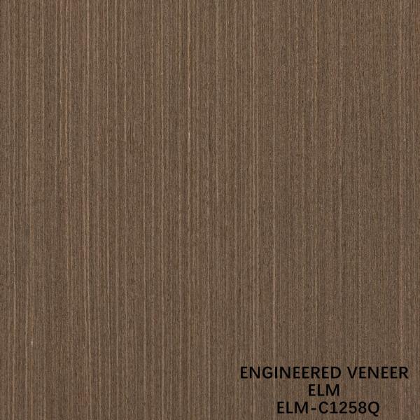 0.5mm Folha de Veneer de Madeira de Olmo Engenharia para painéis de luxo 2500-3100mm alongado Quarta Corte Cor de Marrom