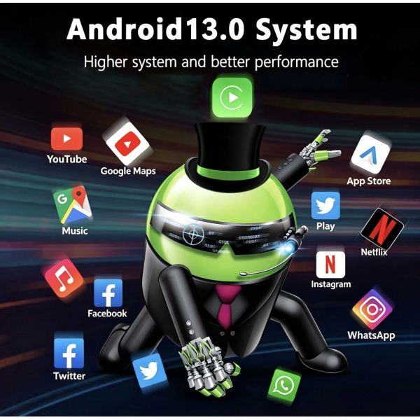 OEM Custom Android 13 Carplay Ai Box 2 In 1 Wireless Carplay Android Auto