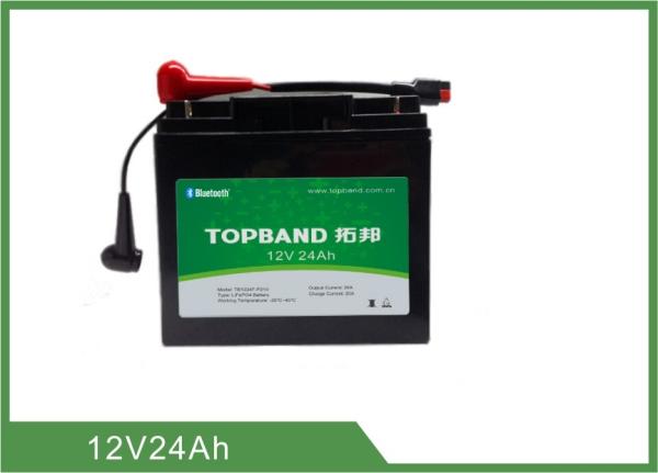 Golf Trolley Smart Bluetooth Lithium Battery , Long Cycle 12 Volt Charging Lifepo4 Batteries