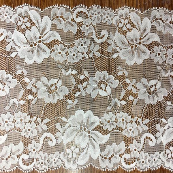 18cm 2017 New Fashion Lace Border Strench Lace Edge in Black/Ivory color