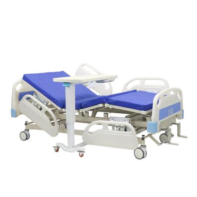 2 Função Manual Crank Hospital Médico Cama Com Mesa de Jantar