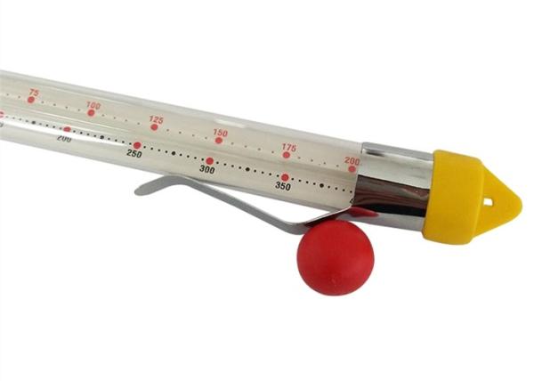 Food Grade Instant Read Thermometer , Heat Resistance Glass Candy Thermometer