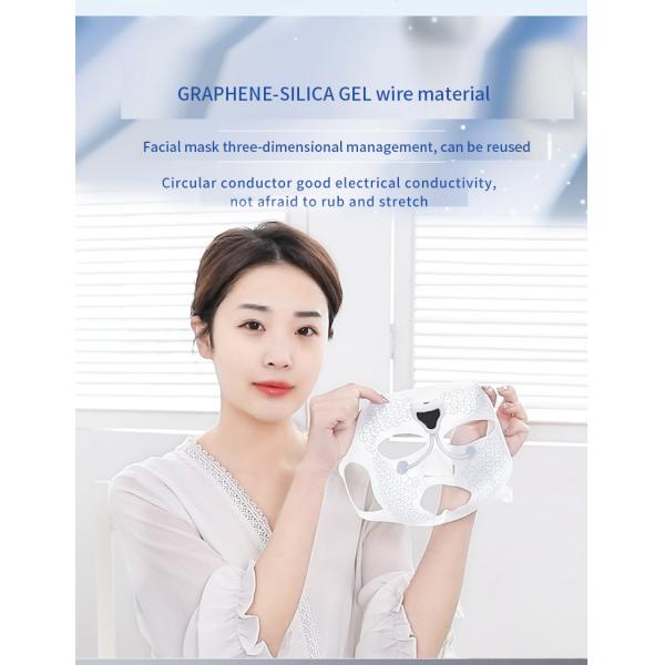 5 morceaux de silicone réutilisable de couverture faciale de masque hydratant le masque de peau de silicone de visage