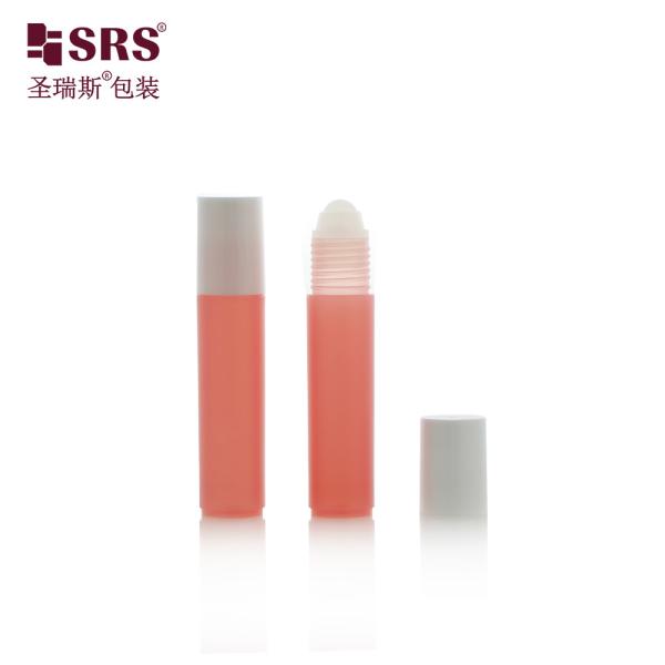 Matte Frosted Finish 10ml White PP Roll On Bottle for Essential Oil