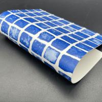 HLSPL04 1,5 mm PVC antique bleu mosaïque Vinyl Liner de piscine étanche