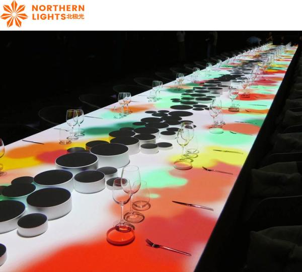Projeção Holográfica Interativa de Restaurante Imersivo 3D Indoor