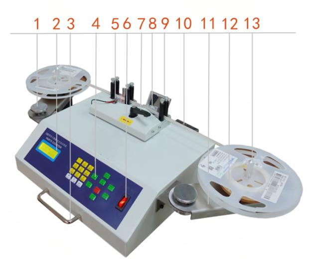 YS-802 Automatic Intelligent Digital Photoelectric SMD SMT Chip Component Counter Parts Reel Counter
