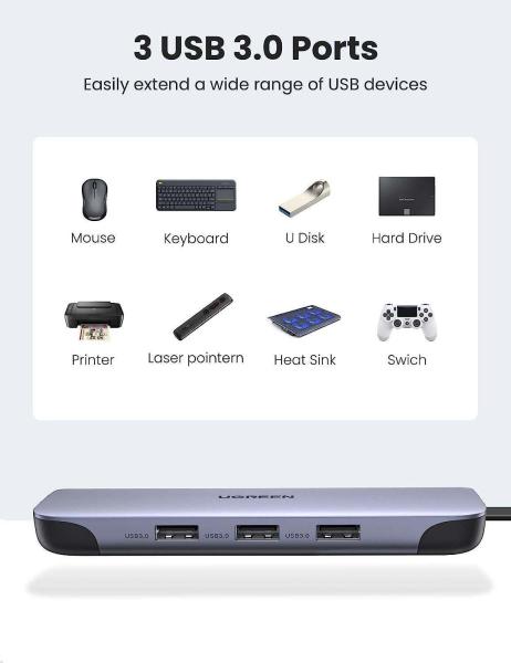 USB C Hub 9 in 1 USB Type C Multiport Adapter Dock with 4K HD-MI VGA Gigabit Ethernet PD Charging 3 USB 3.0 Ports