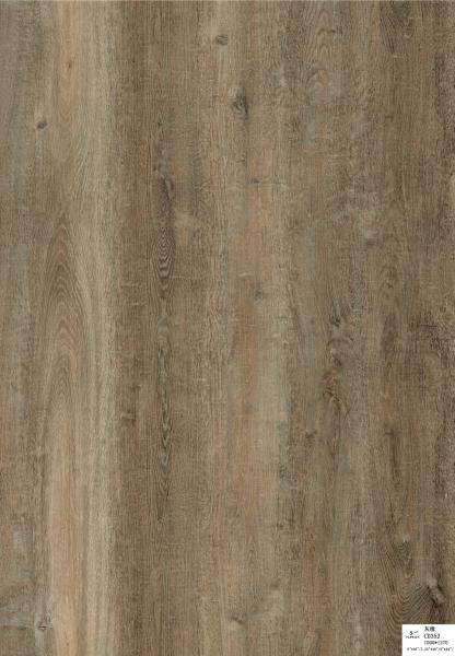 Wood Grain 1830X230mm Waterproof SPC Sheet Vinyl Flooring with IXPE