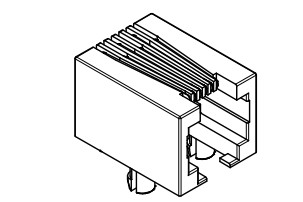 6P6C 615006141121 Wave Solderable Modular Jack Tab Down
