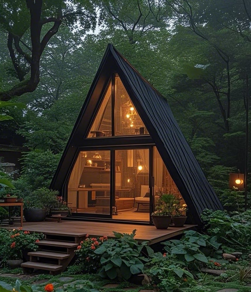 Low Cost Prefabricated House Triangle Prefab Home with Steel Frame for Hotels or Personal Use Durable Container Structure