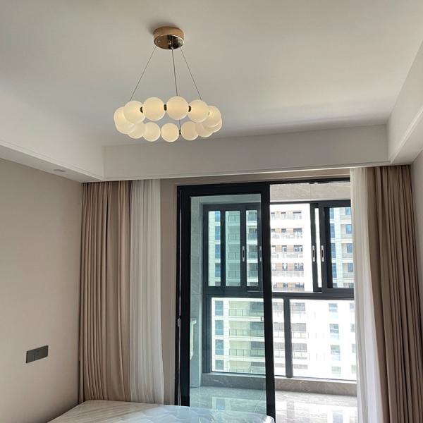 Lâmpadas de vidro de poupança de energia LED Lâmpadas de pendente Sala de jantar Restaurante Lustreiro 25-30M2