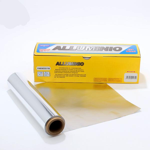 Pharmaceutical Aluminum Foil Rolls for Kitchen Silver Laminated Shrink Film Packaging