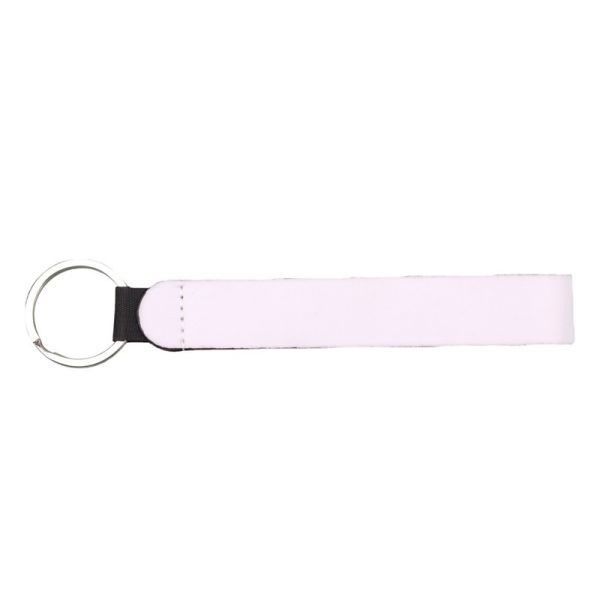 Custom DIY Pattern Leather Neoprene Key Lanyard Sublimation Wristlet Keychain Blanks