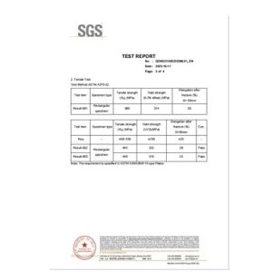 Shandong Dingcheng Liye Materials Co., Ltd Certificaciones