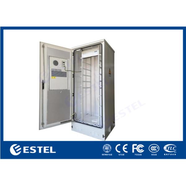 PG Gland Cable Inlet Outdoor Telecom Cabinet With Air Conditioner Front Door Maintenance