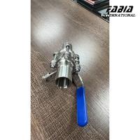 High Temperature Resistant Three Piece Ball Valve With Purge Port And Lever Handle For Purging Reaction Vessels