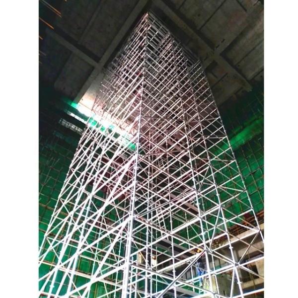 GN50 Échafaudage en aluminium tubulaire léger, construction d' immeubles Échafaudages en cage à oiseaux