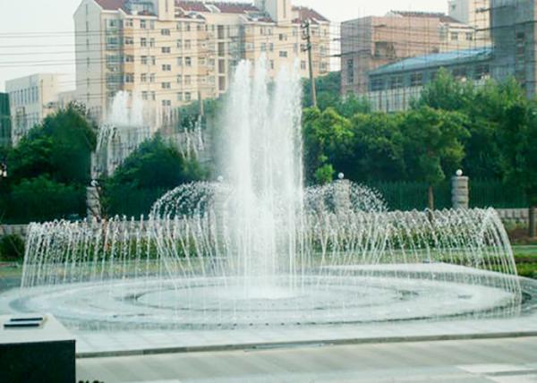 Outdoor Street Playing Dry Water Fountain , Diy Dancing Fountain CE Approval