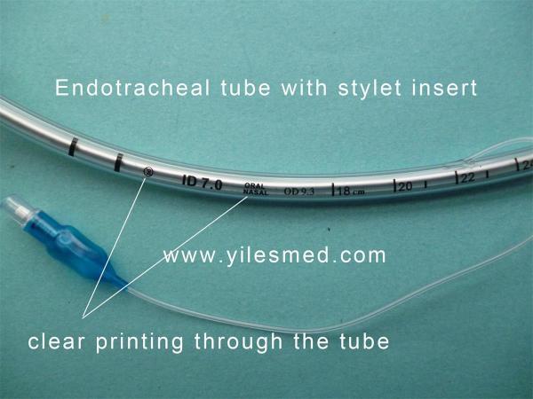 Nontoxic Durable Medical Tracheal Tube , Smooth Endotracheal Suction Catheter