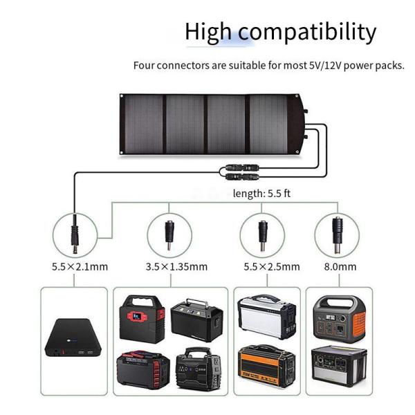 Folding Portable Solar Panels Outdoor Monocrystalline Silicon Solar Cells