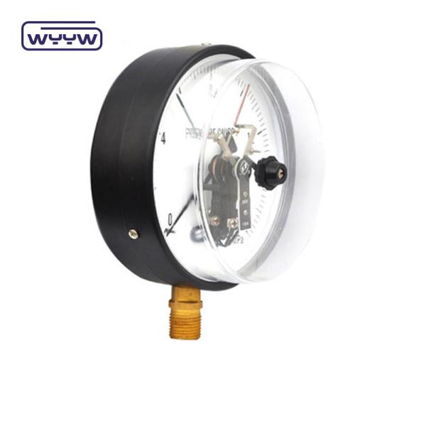 6 150mm Black Steel Electric Contact Pressure Gauge Bottom Mounting
