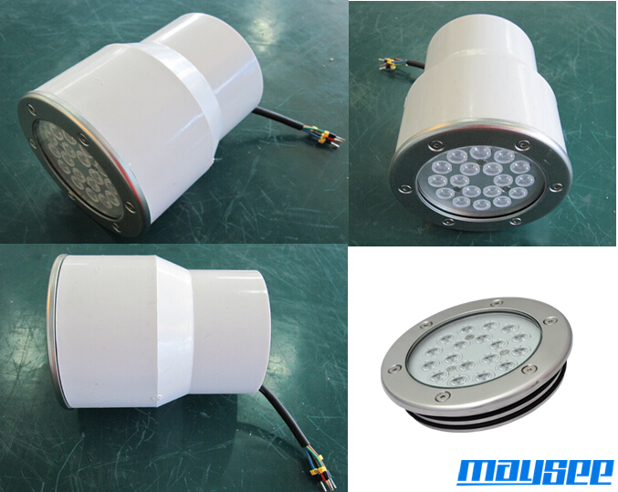 Подводный нержавеющей стали светодиод док 18w / 54w с смешанная RGB Cree LED