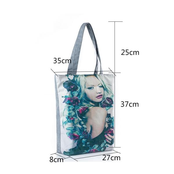 New female beauty magazine printed canvas shoulder bag woman