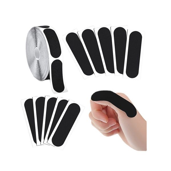 Custom Elastic Fabric Sports Finger Guard Single Sided Adhesive Bowling Thumb Tape with Special Finger Hole Sticker Manufacturer