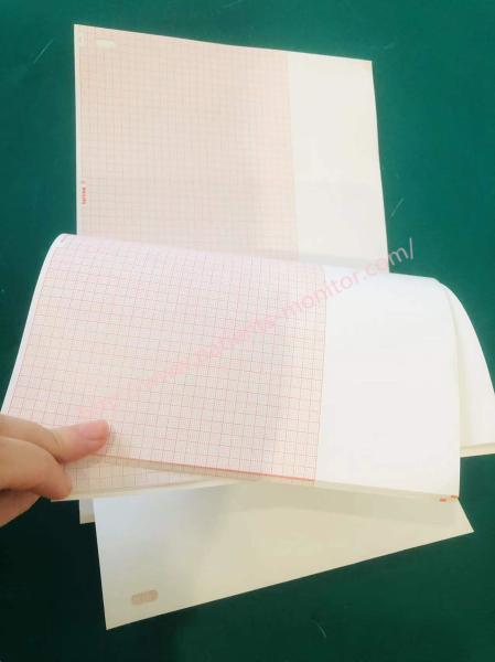 Caixa de papel térmica de gravação diagnóstica M2483A philip A4 8,5 de 8 almofadas * em 11 na grade vermelha para TC10 TC20 TC30 TC40 TC50