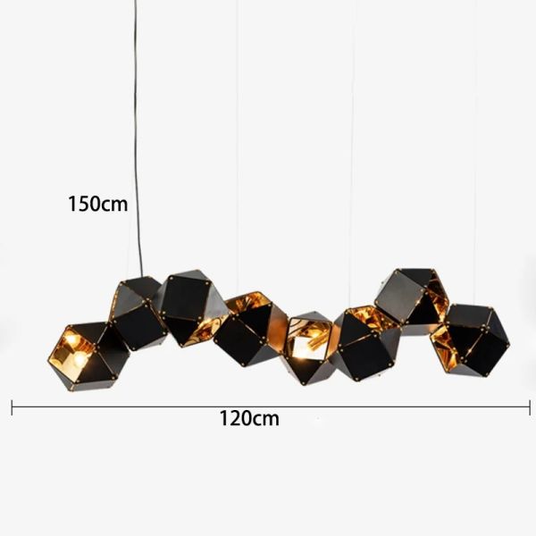 Modern home decor led lights pendant light lamps Riddle Linear Suspension（WH-AP-628）