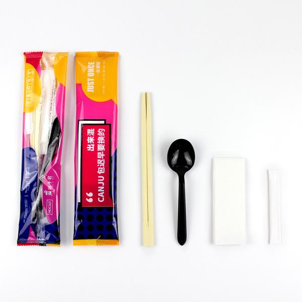 Production Spoon and Chopstick Set Customize Logo Disposable Korean Tableware Utensil