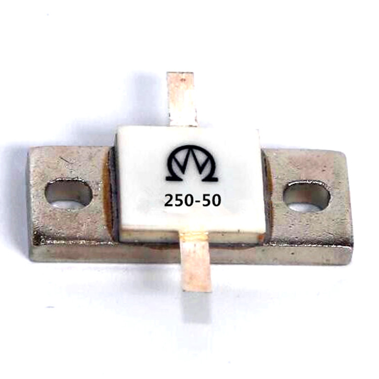 Flange Mount RF Resistor with 1~100 Ohms Resistance ±5% Tolerance and DC-1GHZ Frequency Range