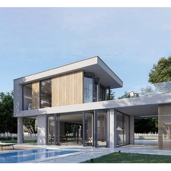 3 панели Алюминиевые складной крыльцо двери терморазрыв Custom