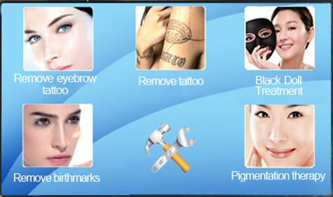 Fast Nd Yag Laser Machine / Tattoo Removal Eyebrow Washing Tattoo Machine