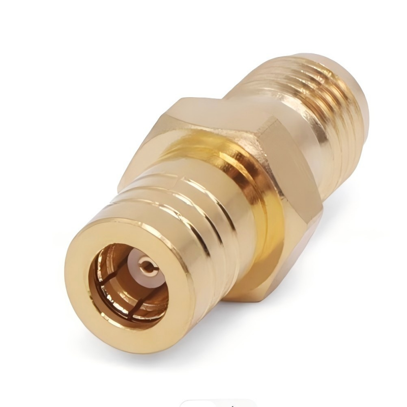 Gold Plated Brass SMA to SMB Female to Female RF Adapter for DC-4GHz Applications