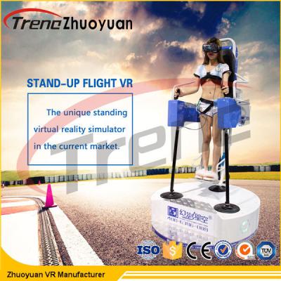 Realidade virtual de Flight Simulator do jogo do espaço com plataforma elétrica do movimento
